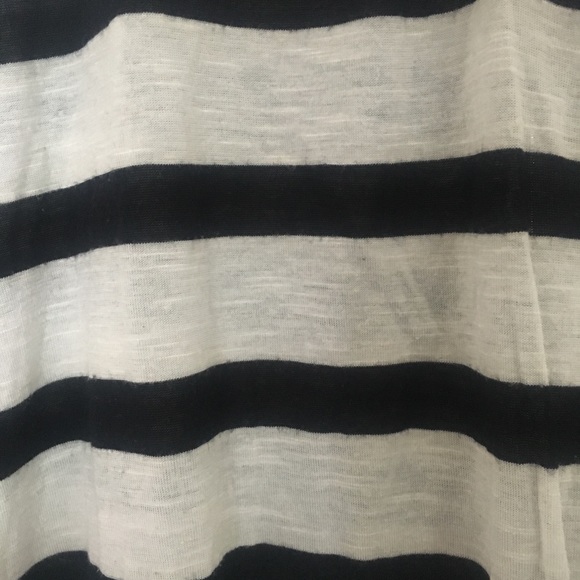 Cream Lace And Black Striped Tank Top - Picture 6 of 6